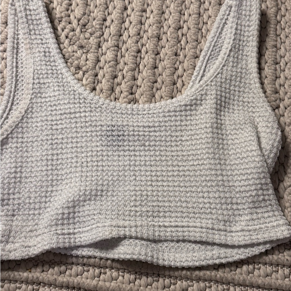 SHEIN Cream Textured Knit Top